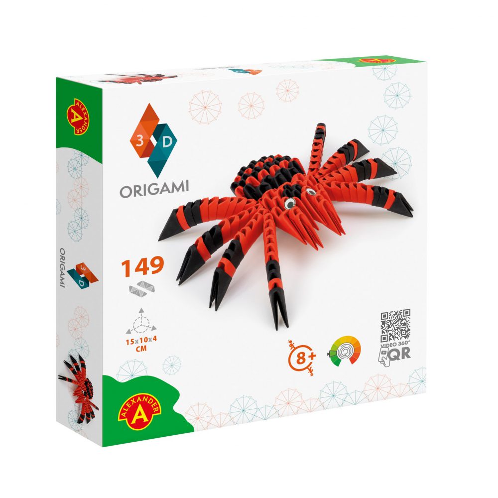 Kit origami 3D - Spider | Alexander Toys - 1 | YEO