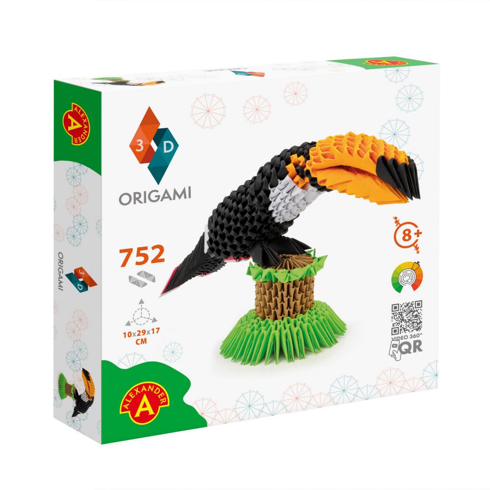  Kit origami 3D - Toucan | Alexander Toys 