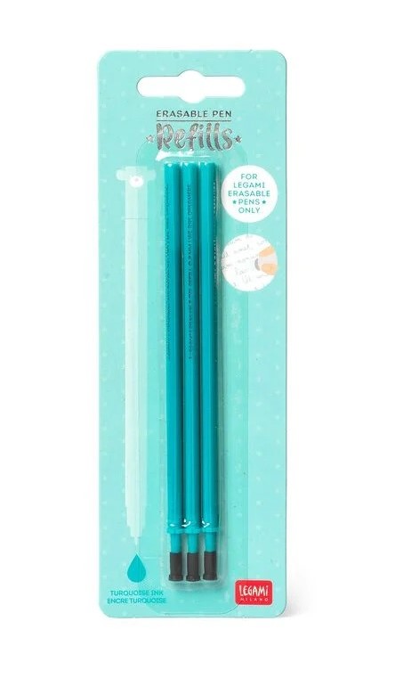 Set 3 rezerve pix - Erasable Pen - Turquoise | Legami - 1 | YEO