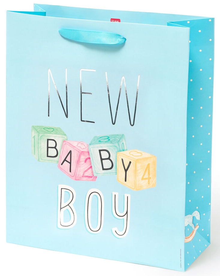 Punga de cadou - Large - Baby Born - Boy | Legami