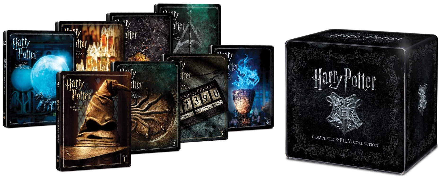 Harry Potter Colectia Completa (Blu-Ray Steelbook) | Chris Columbus, Alfonso Cuaron, David Yates