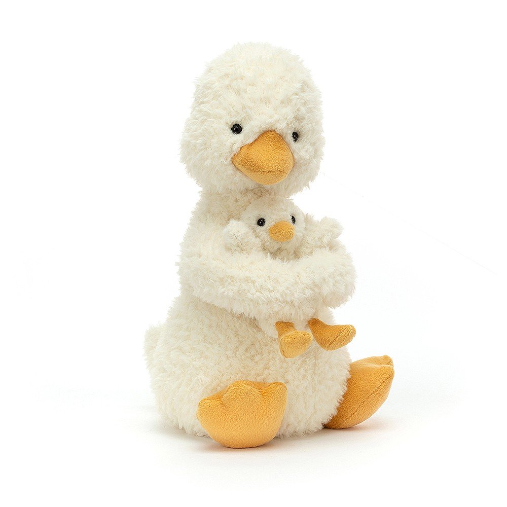  Jucarie de plus - Huddles Duck, 24 cm | Jellycat 