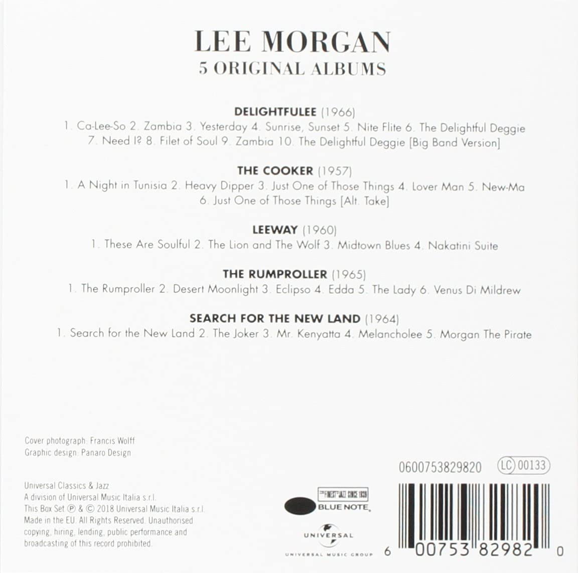 Lee Morgan - 5 Original Albums | Lee Morgan
