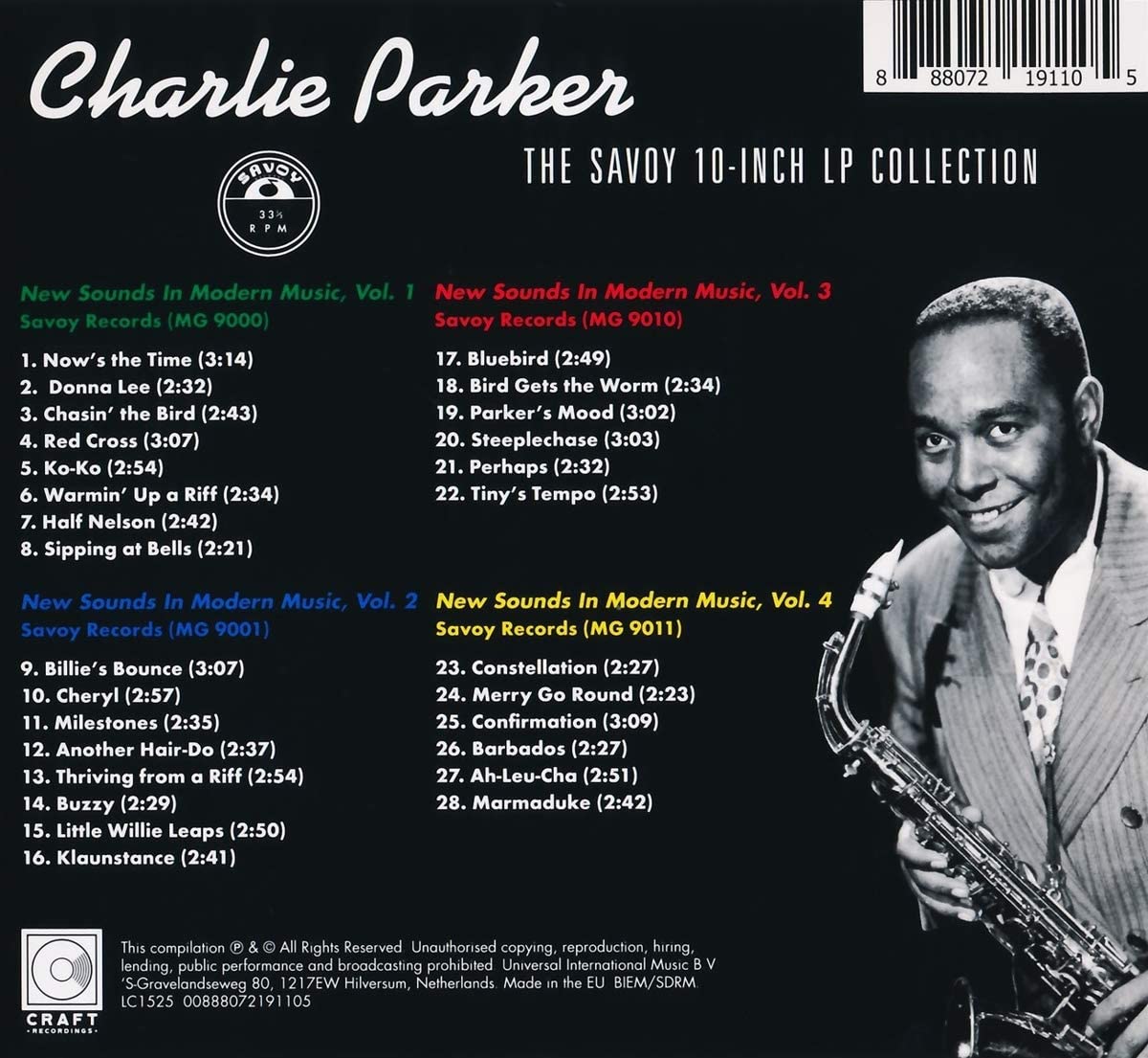 The Savoy 10-Inch LP Collection | Charlie Parker