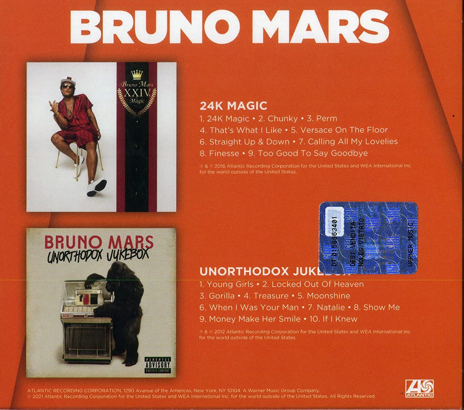 24K Magic / Unorthodox Jukebox (2CD) | Bruno Mars image1