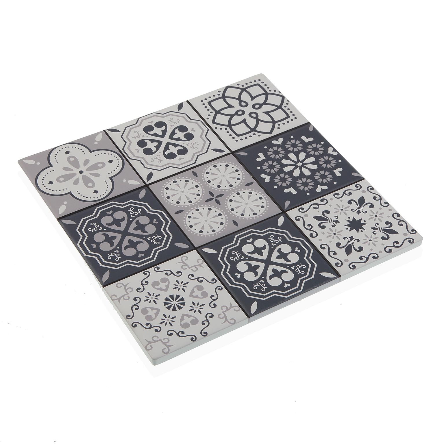 Suport pentru farfurie - Ceramic Trivet - Grey Mosaic | Versa