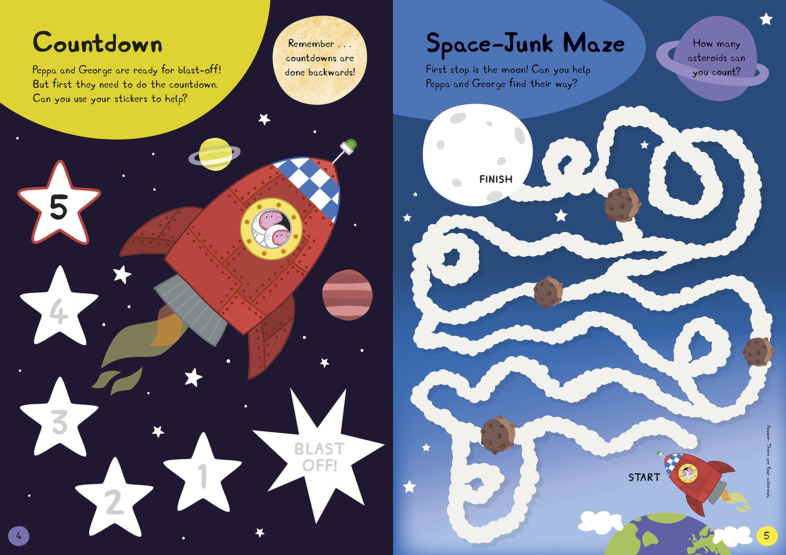 Peppa in Space Sticker Activity Book |