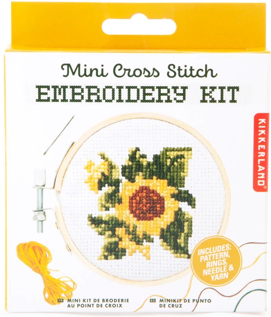 Kit pentru brodat - Mini Cross Stitch - Sunflower