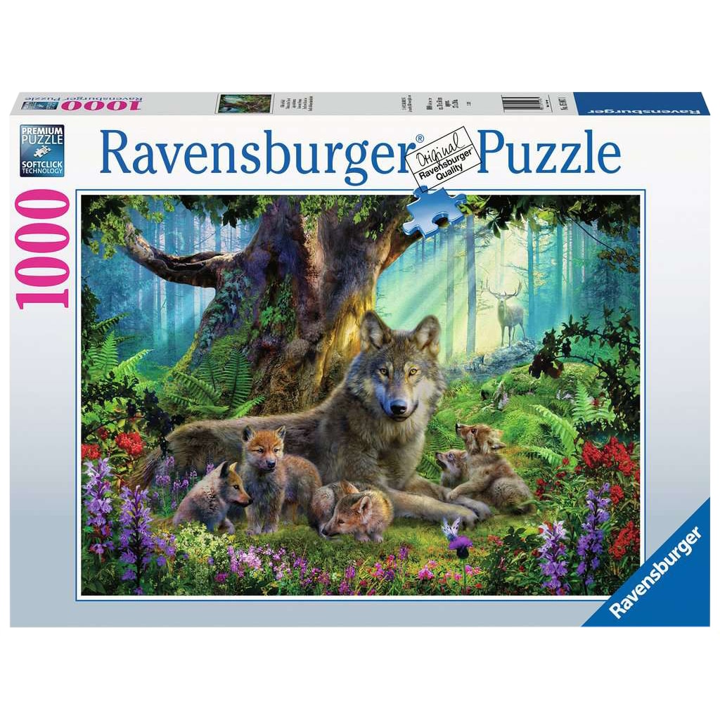 Puzzle 1000 piese - Wolves in the Forest | Ravensburger