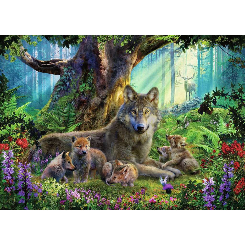 Puzzle 1000 piese - Wolves in the Forest | Ravensburger - 1