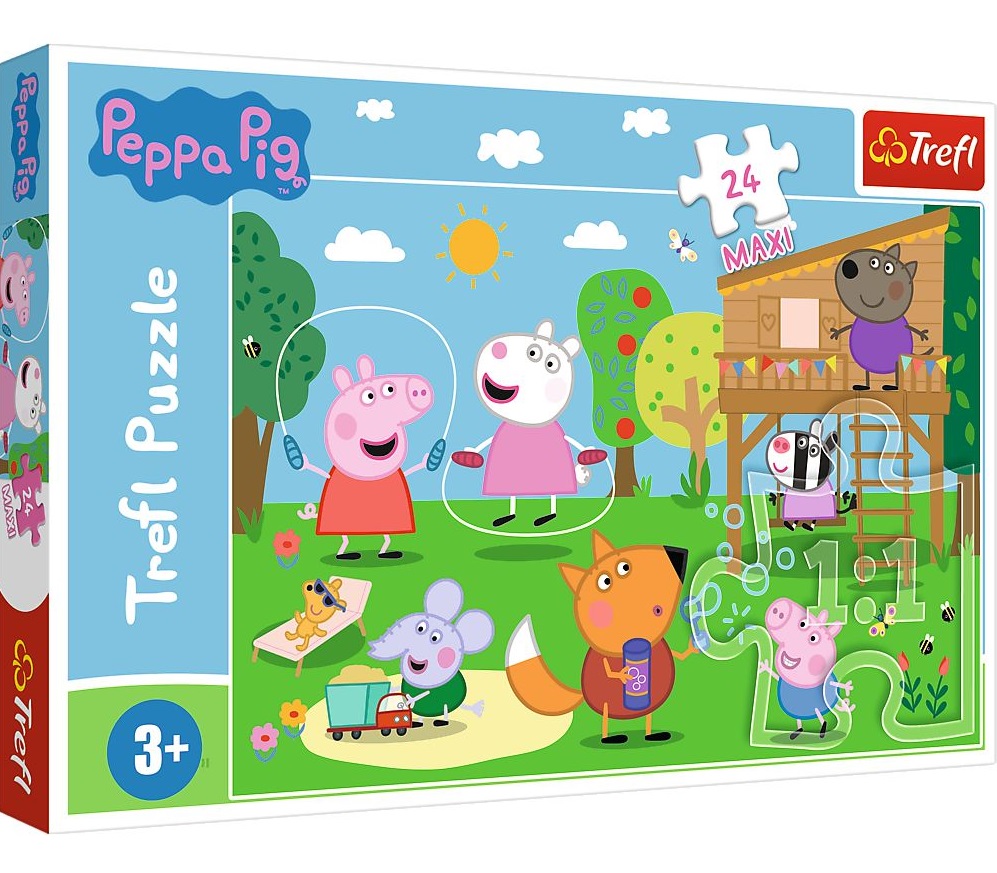 Puzzle - Peppa Pig - Distractia Din Iarba | Trefl - 1 | YEO