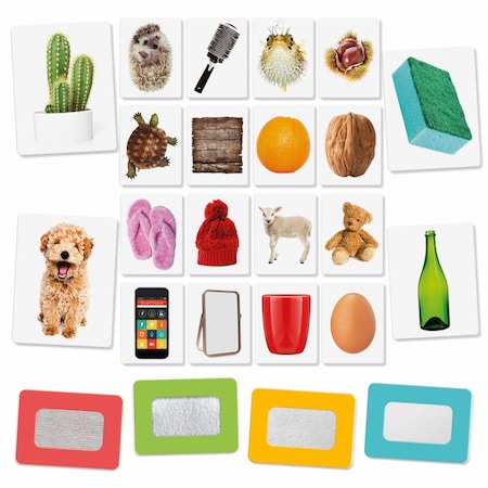 Joc educativ - Montessori - Carti tactile | Headu - 1