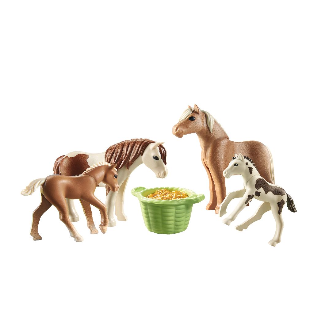 Set figurine - Pony Farm - 2 cai islandezi si manji | Playmobil