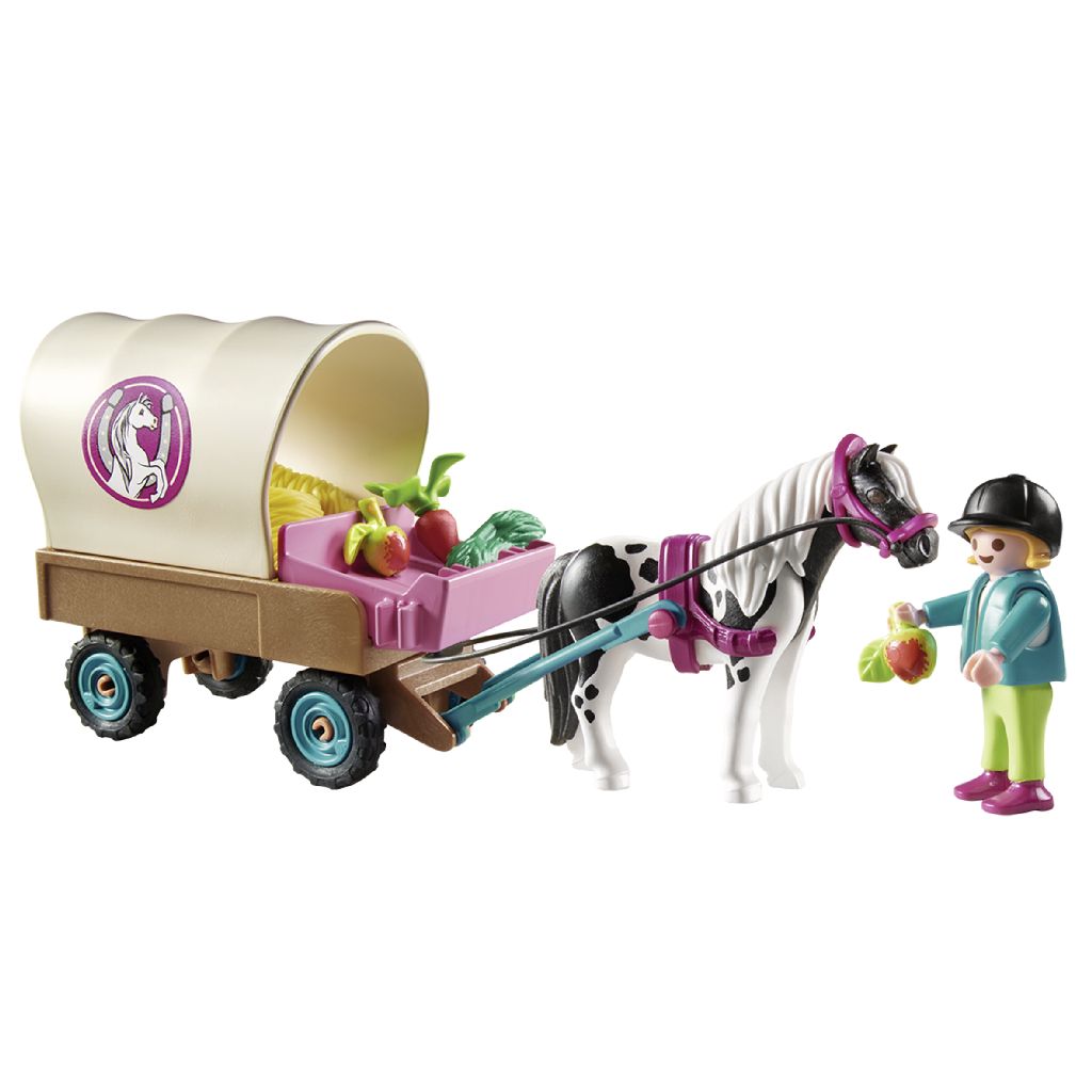 Set jucarii - Pony Farm - Trasura cu ponei | Playmobil - 1 | YEO