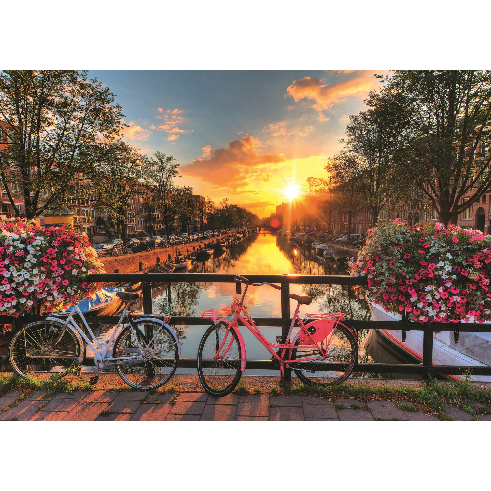 Puzzle 1000 piese - Bicycles in Amsterdam | Ravensburger - 1
