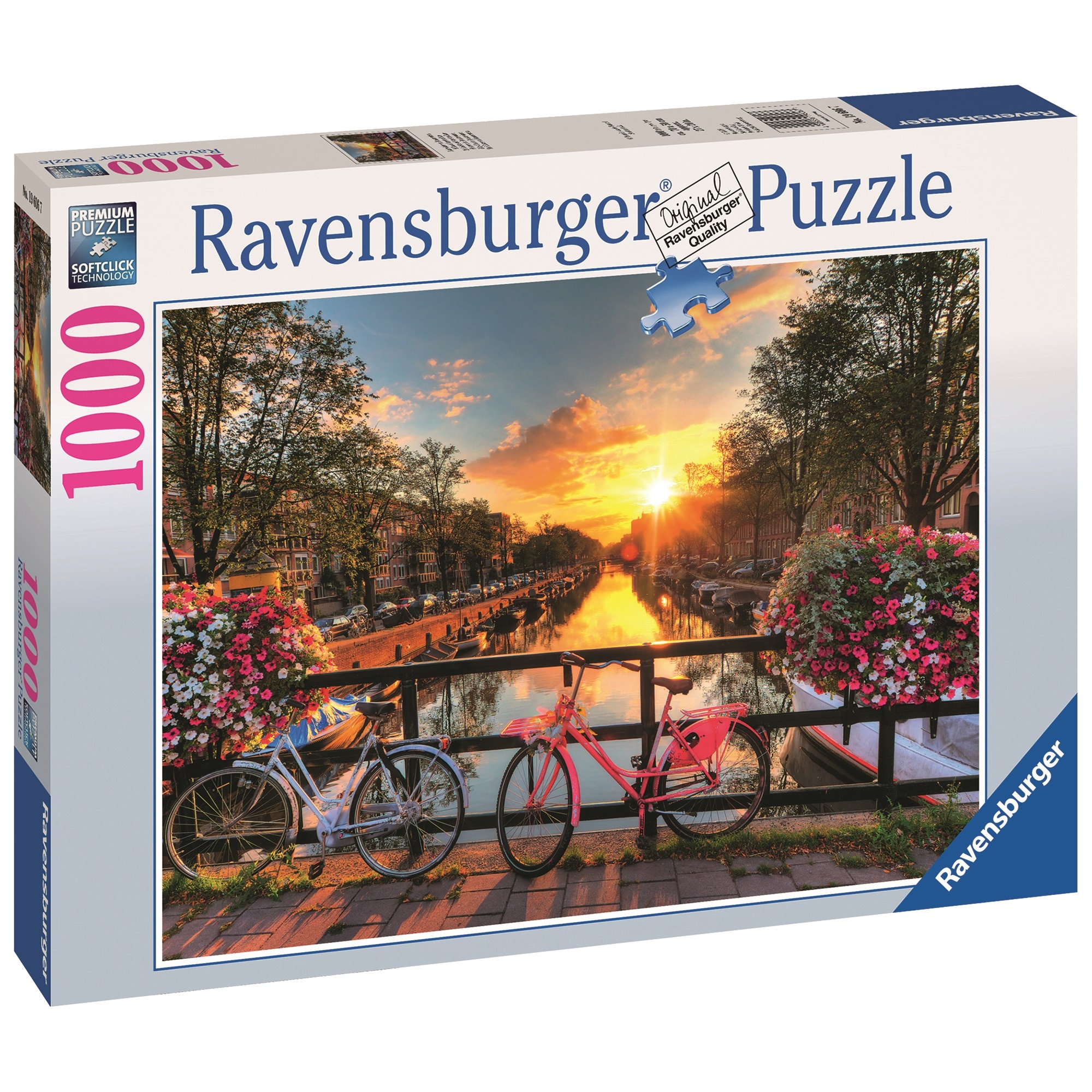 Puzzle 1000 piese - Bicycles in Amsterdam | Ravensburger - 2