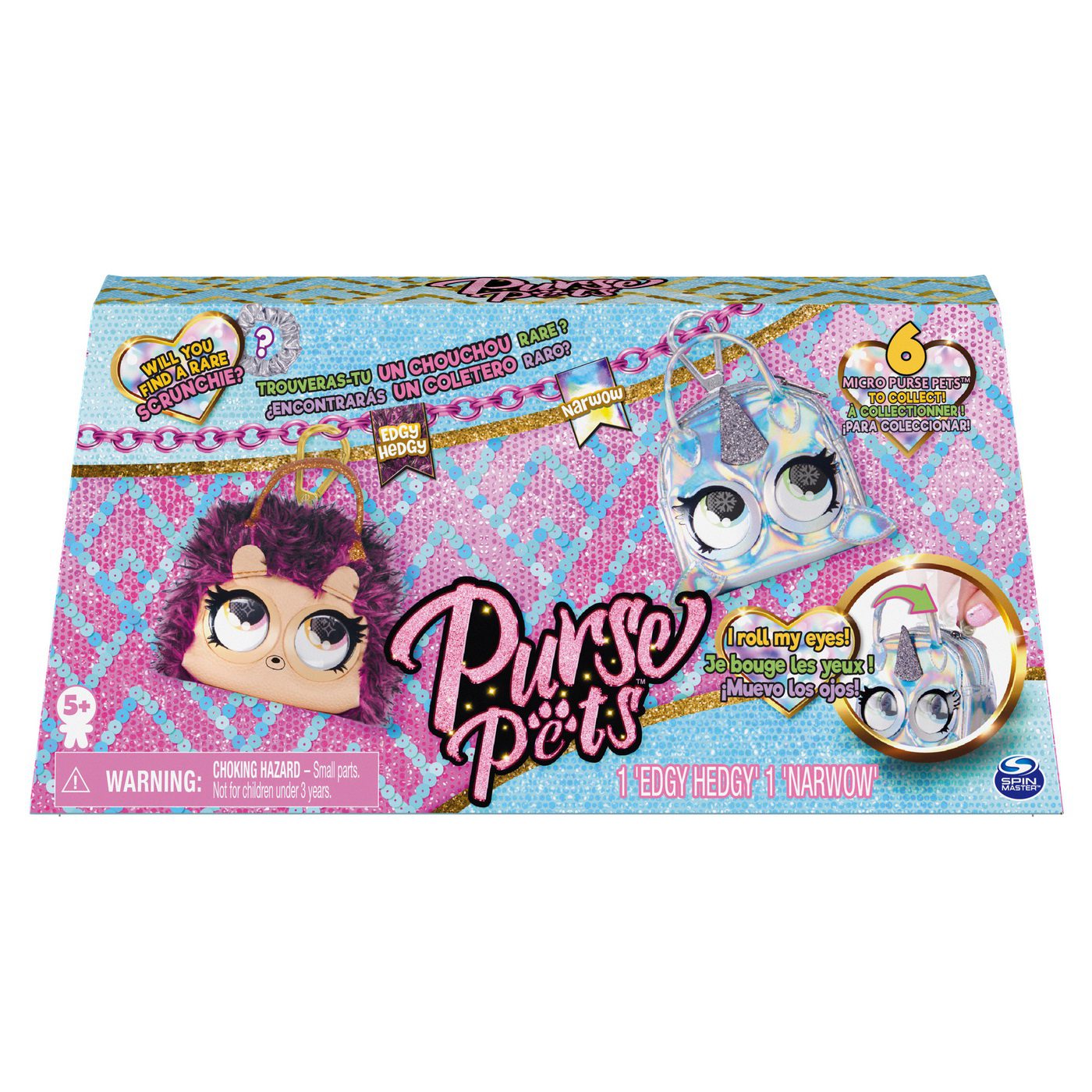 Jucarie - Purse Pets Gentute Micro Edgy Hedgy Si Narwow | Spin Master