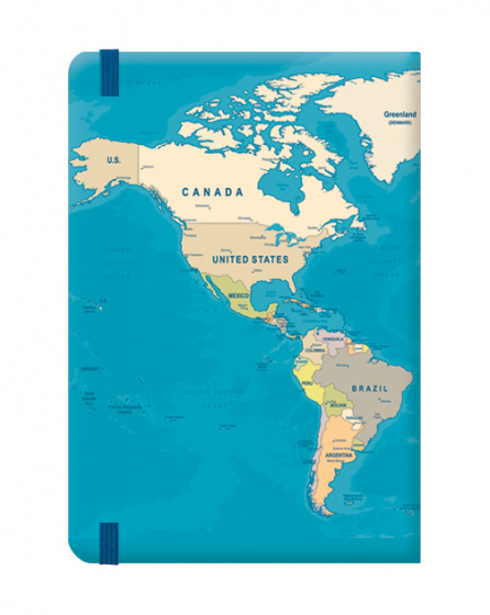 Carnet A5 - Blue Maps | I-Total