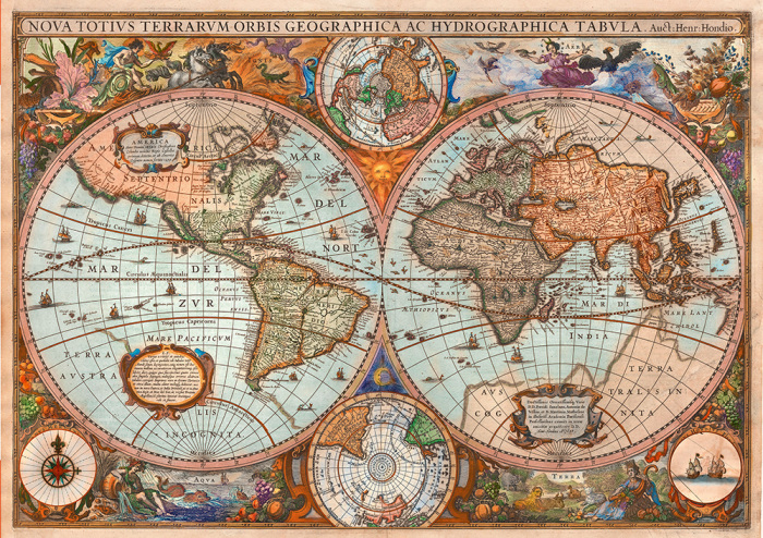 Puzzle 3000 piese - Ancient World Map | Schmidt - 1