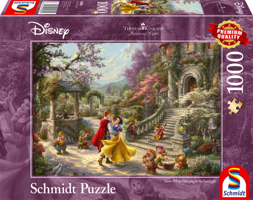 Puzzle 1000 piese - Thomas Kinkade - Disney - Dancing with The Prince | Schmidt