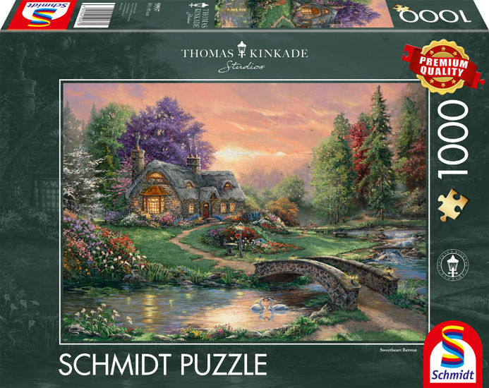 Puzzle 1000 piese - Thomas Kinkade - Sweetheart Retreat | Schmidt