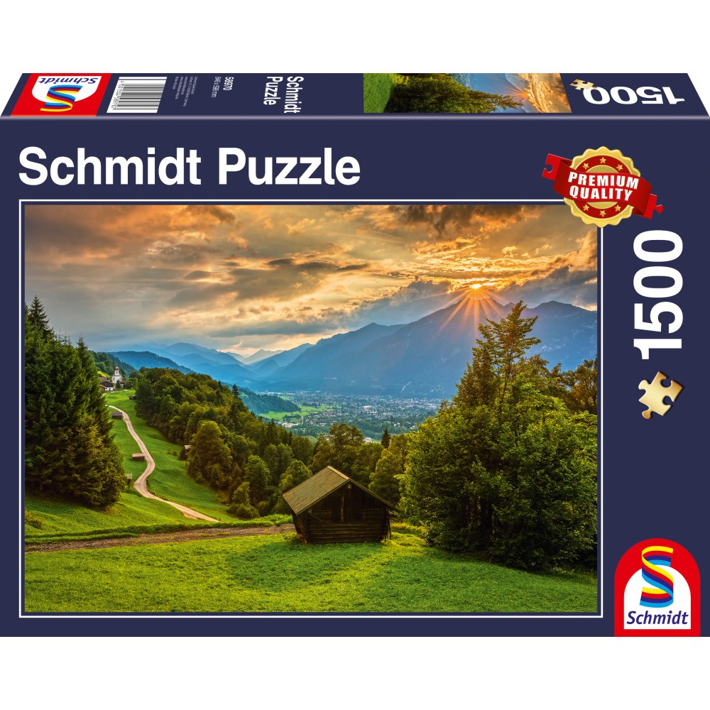 Puzzle 1500 piese - Sunset on Wamberg | Schmidt - 1 | YEO