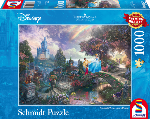Puzzle 1000 piese - Thomas Kinkade - Disney - Cinderella | Schmidt
