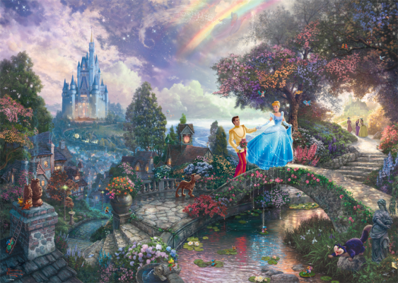 Puzzle 1000 piese - Thomas Kinkade - Disney - Cinderella | Schmidt - 1