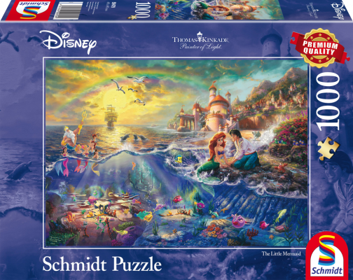 Puzzle 1000 piese - Thomas Kinkade - Disney - The Little Mermaid - Ariel | Schmidt image
