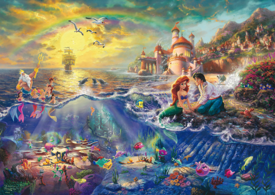 Puzzle 1000 piese - Thomas Kinkade - Disney - The Little Mermaid - Ariel | Schmidt image1