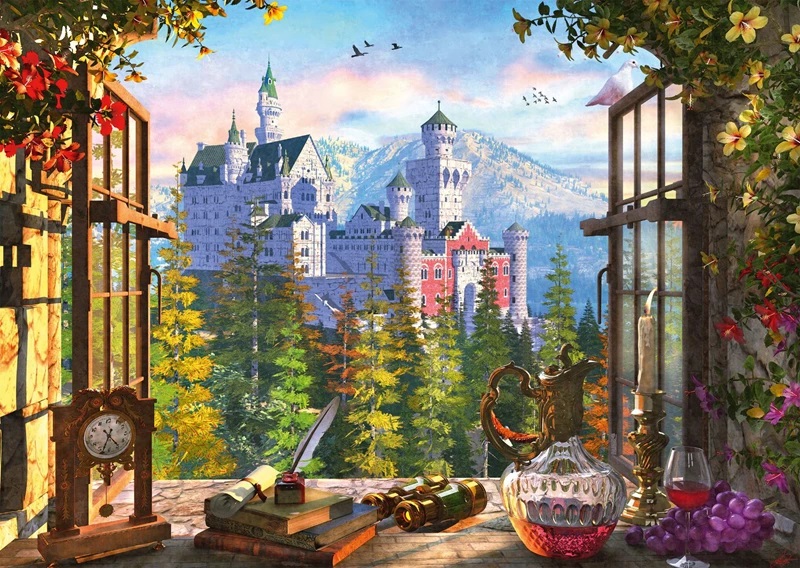 Puzzle 1000 piese - View of the Fairytale Castle | Schmidt
