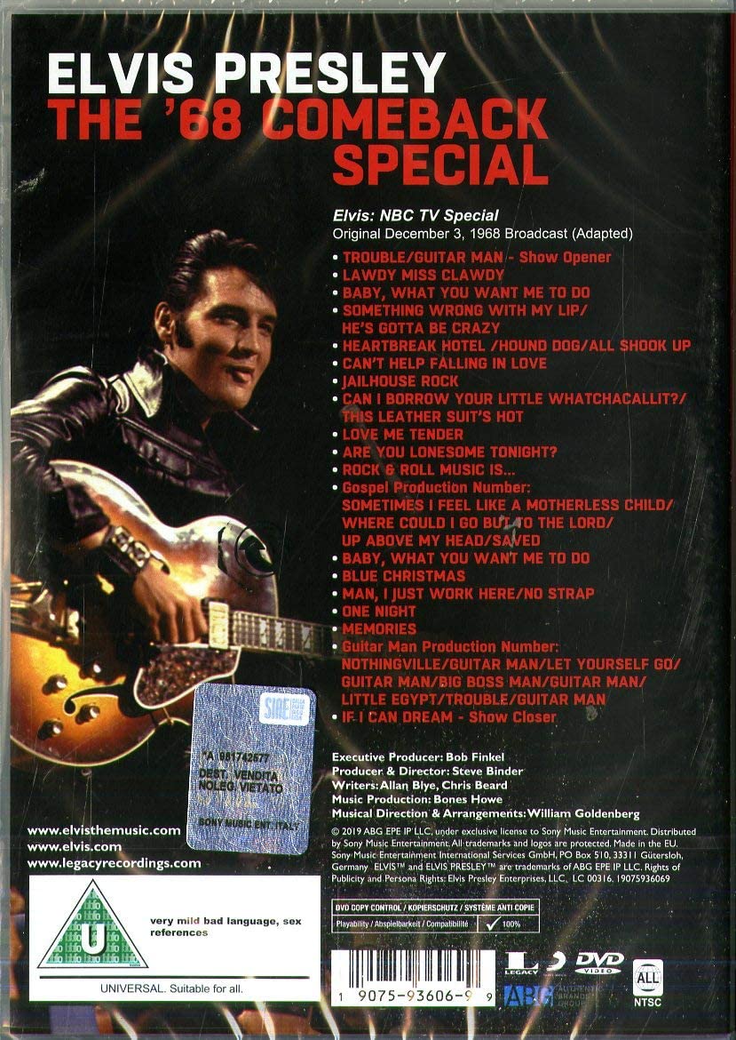 The \'68 Comeback Special: 50th Annniversary (DVD) | Elvis Presley