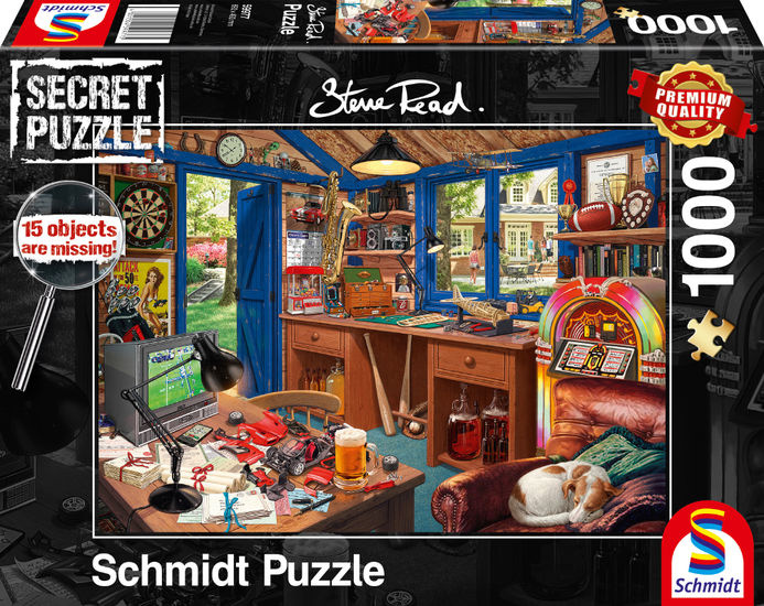 Puzzle 1000 piese - Steve Read - Secret - Father`s Workshop | Schmidt