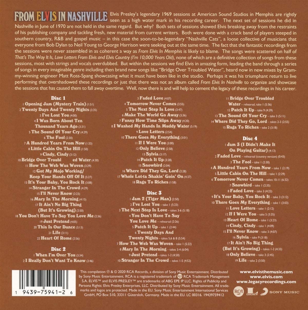 From Elvis In Nashville (Box Set) | Elvis Presley