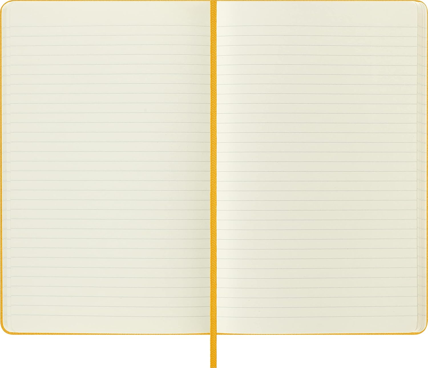 Carnet - Moleskine Classic - Large, Silk Hard Cover, Ruled - Orange Yellow | Moleskine - 2 | YEO