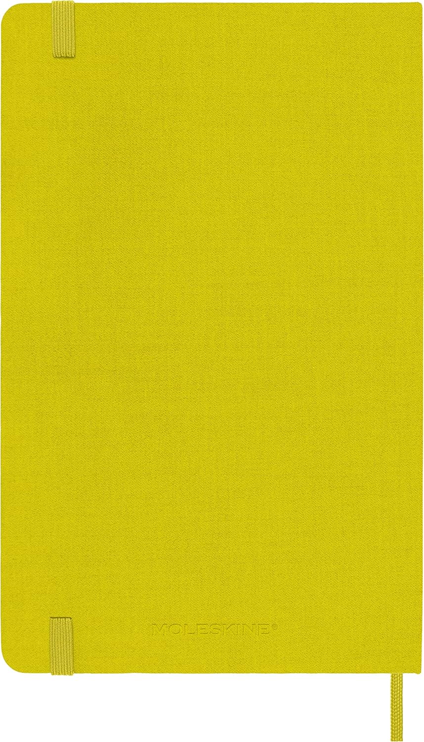 Carnet - Moleskine Classic - Large, Silk Hard Cover, Ruled - Hay Yellow | Moleskine