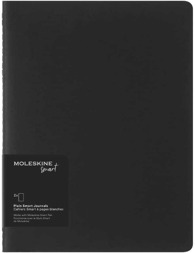 Set 2 caiete - Moleskine Smart - Extra Large, Cardboard Cover, Plain - Black | Moleskine