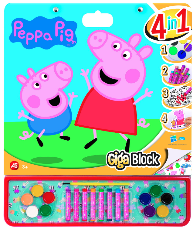 Set desen - Peppa Pig - Giga Block 4 in 1 | As - 3 | YEO