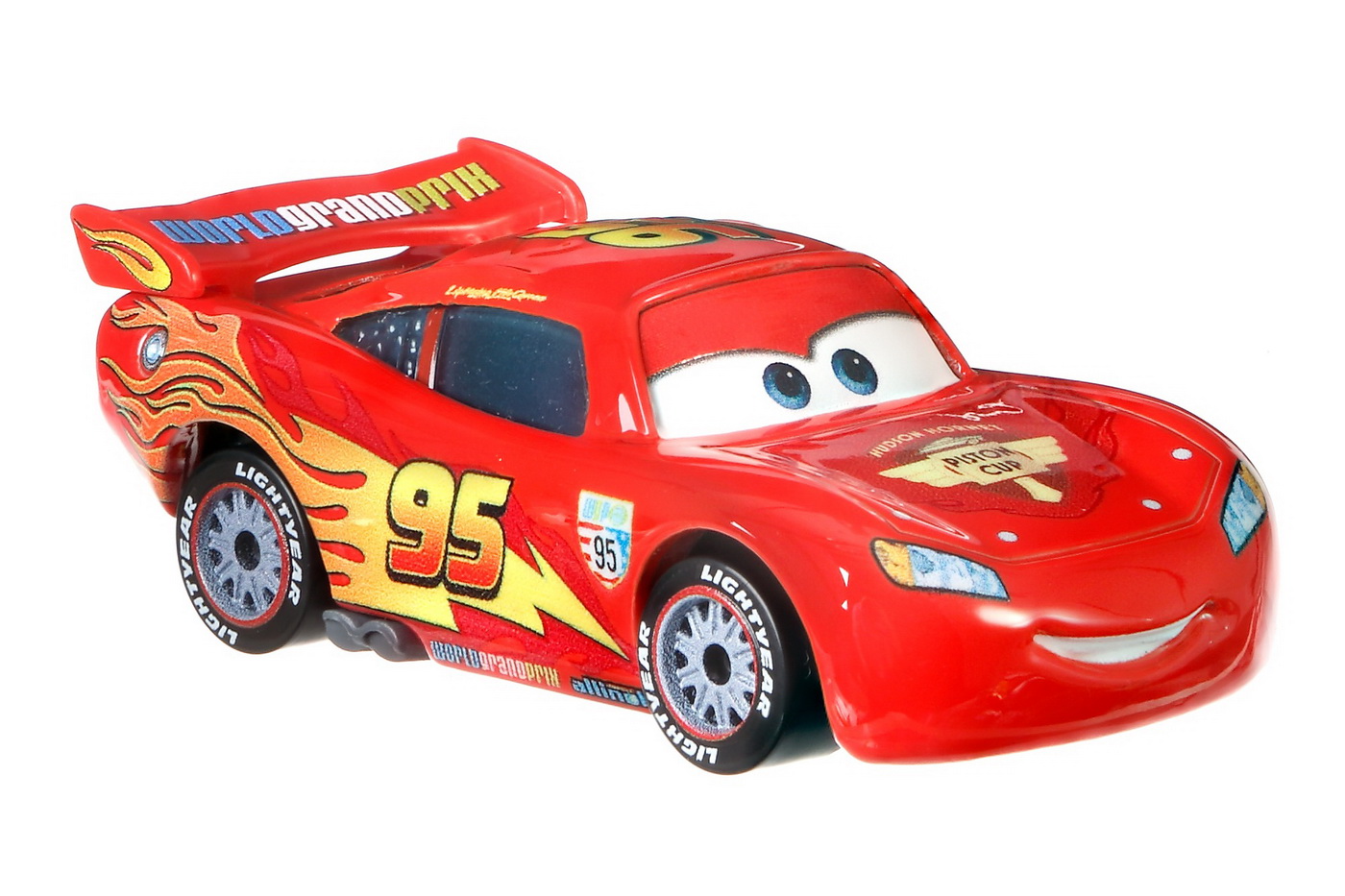 Masinuta - Disney Cars - Lightning McQueen With Racing Wheels | Mattel - 2 | YEO