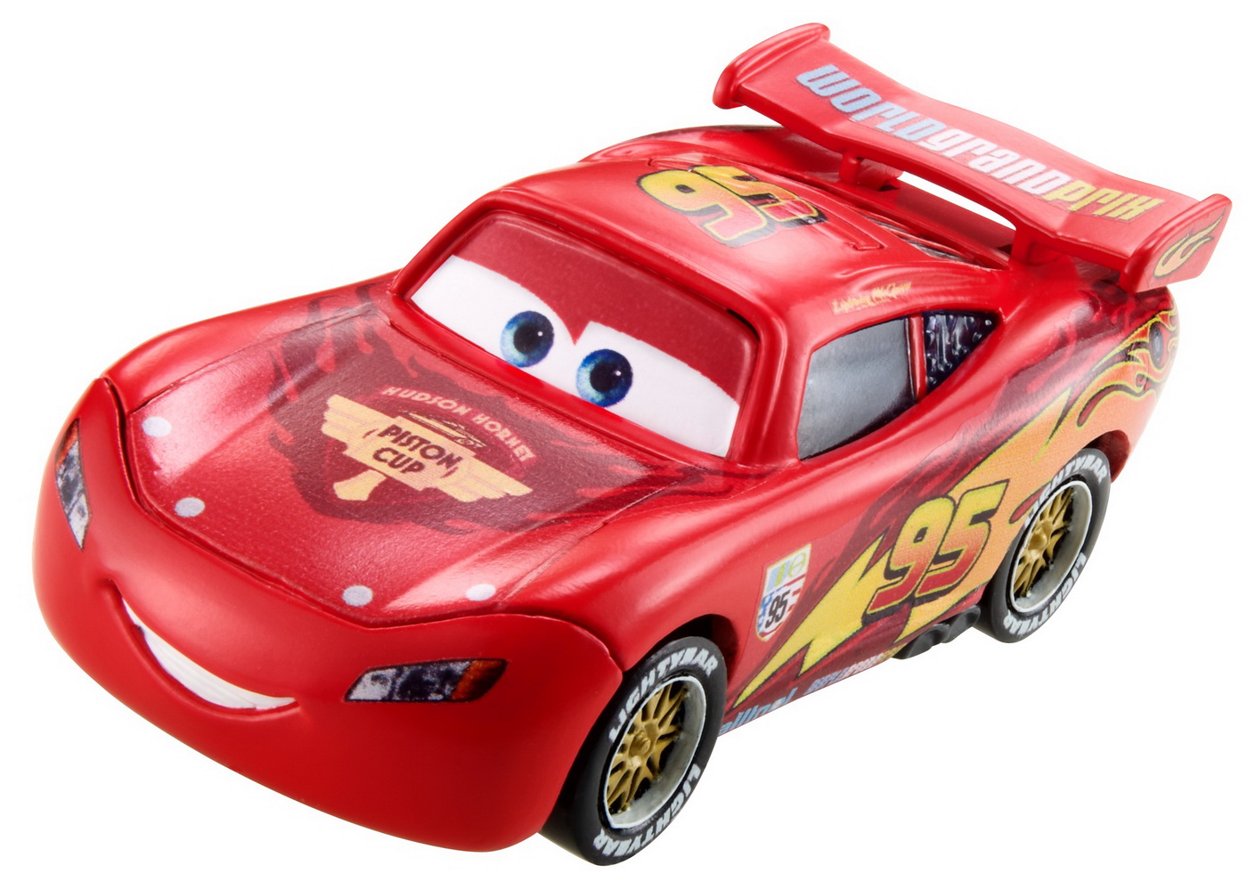 Masinuta - Disney Cars - Lightning McQueen With Racing Wheels | Mattel - 3 | YEO