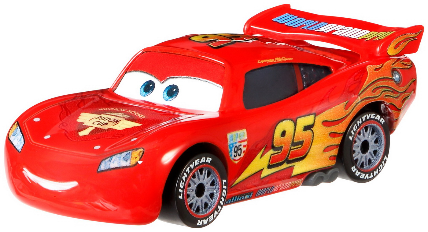 Masinuta - Disney Cars - Lightning McQueen With Racing Wheels | Mattel - 4 | YEO