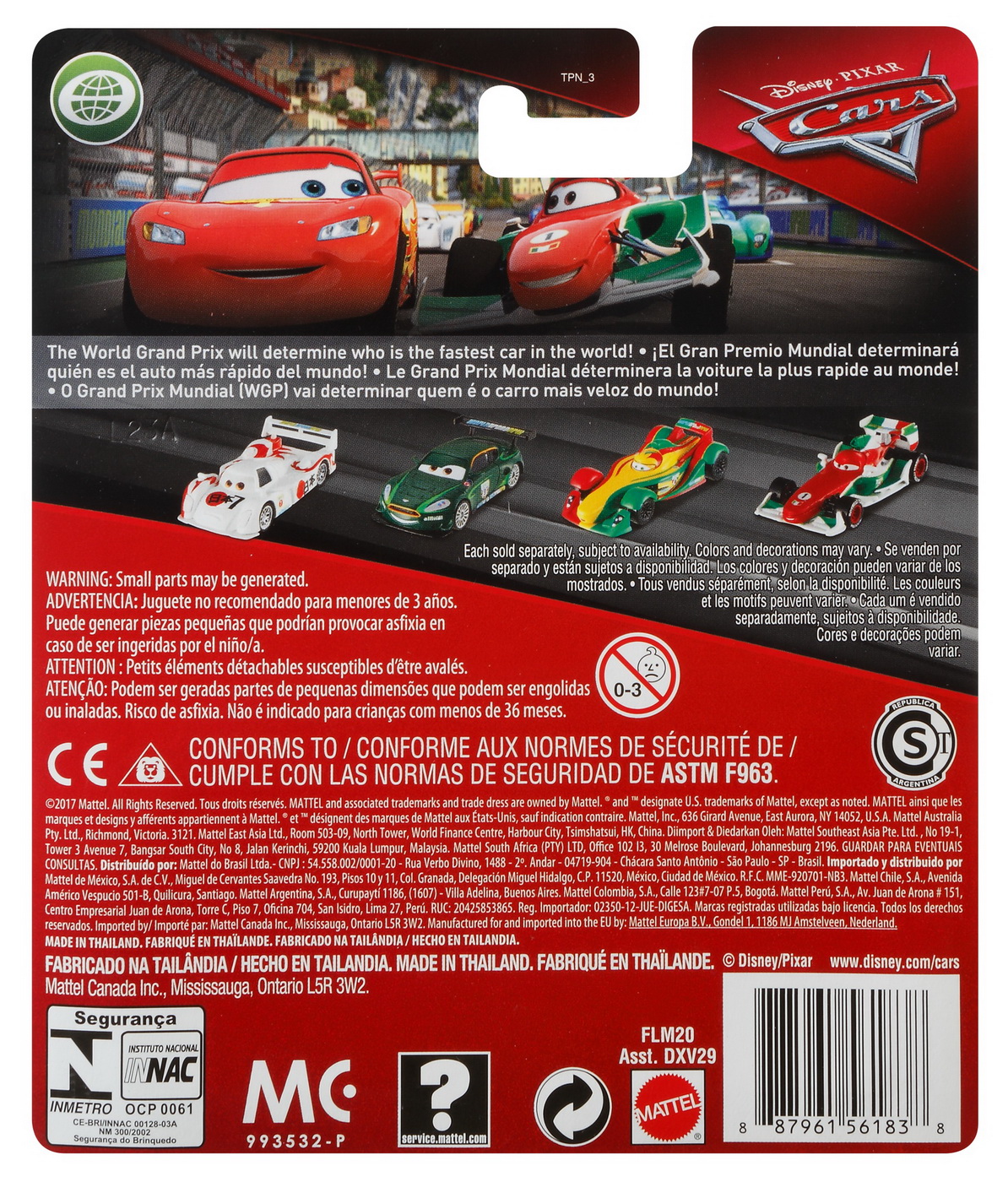 Masinuta - Disney Cars - Lightning McQueen With Racing Wheels | Mattel - 5 | YEO