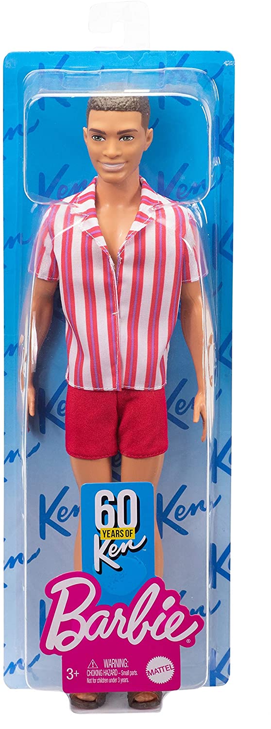 Papusa - Barbie - 60 Years Of Ken: Ken cu pantaloni rosii | Mattel