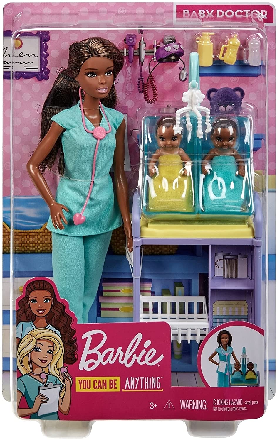 Set jucarii - Barbie Cariere - Papusa doctor pediatru | Mattel