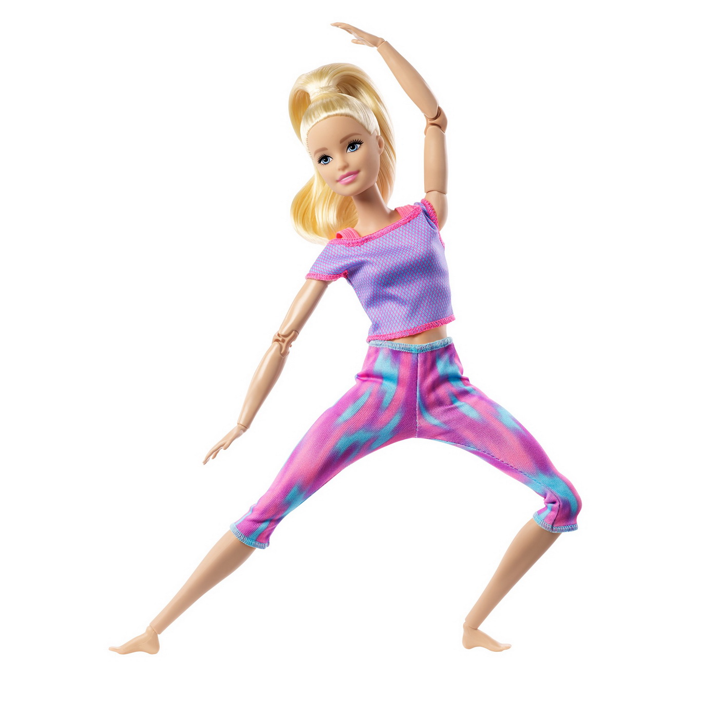 Papusa - Barbie Made To Move - Barbie blonda cu tinuta roz | Mattel - 2 | YEO