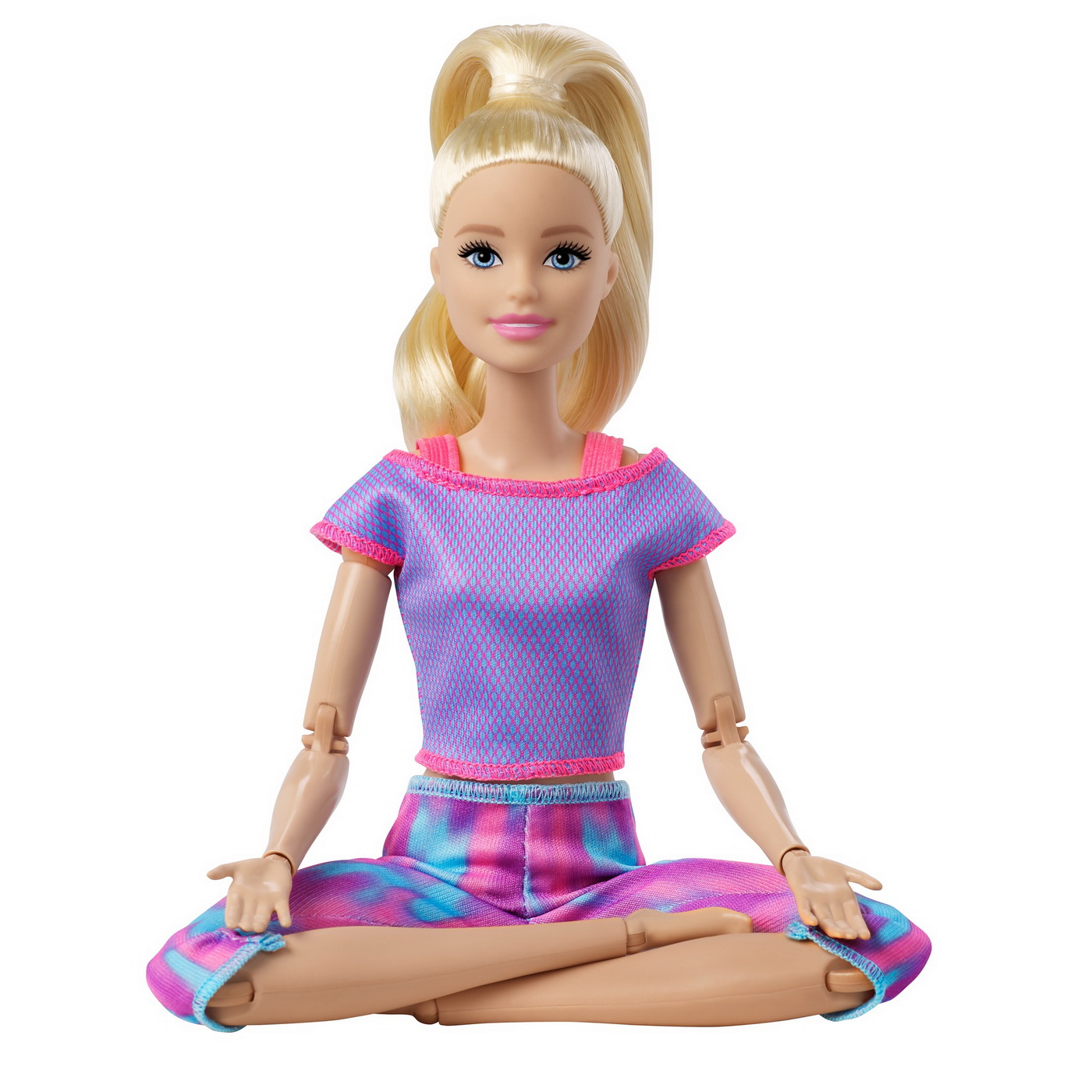 Papusa - Barbie Made To Move - Barbie blonda cu tinuta roz | Mattel - 3 | YEO