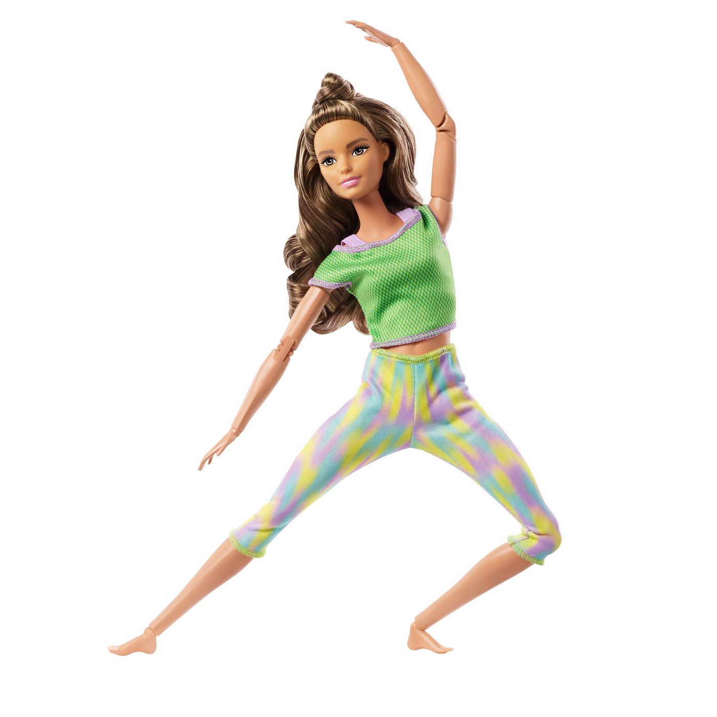 Papusa - Barbie Made To Move - Barbie satena cu tinuta verde | Mattel