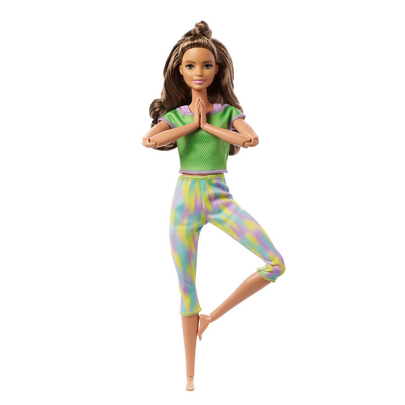 Papusa - Barbie Made To Move - Barbie satena cu tinuta verde | Mattel - 5 | YEO