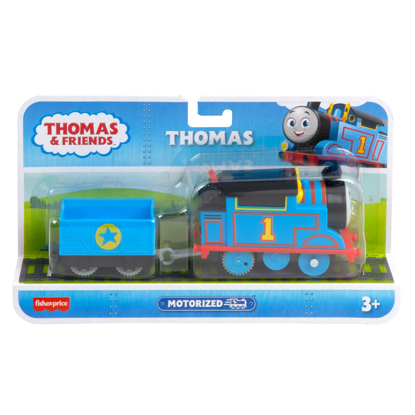Jucarie - Thomas Locomotiva Motorizata Thomas cu Vagon | Fisher Price