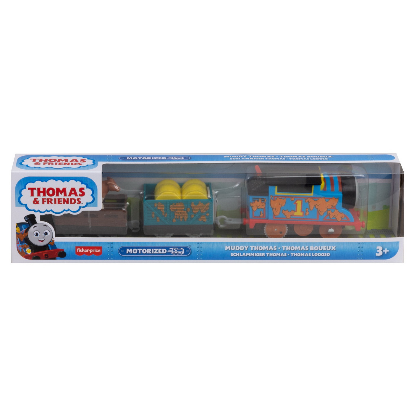 Jucarie - Thomas Locomotiva Motorizata Thomas cu 2 Vagoane | Fisher-Price